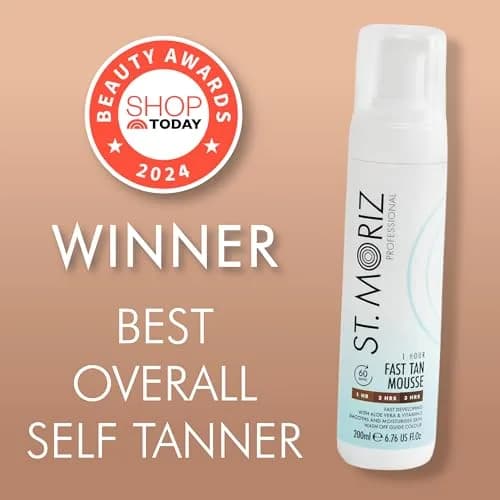 ST. MORIZ Professional 1 Hour Fast Self Tanner Mousse, Light to Dark, 200ml (6.76 fl oz) | Vegan & Dermatologically Tested thumbnail 1