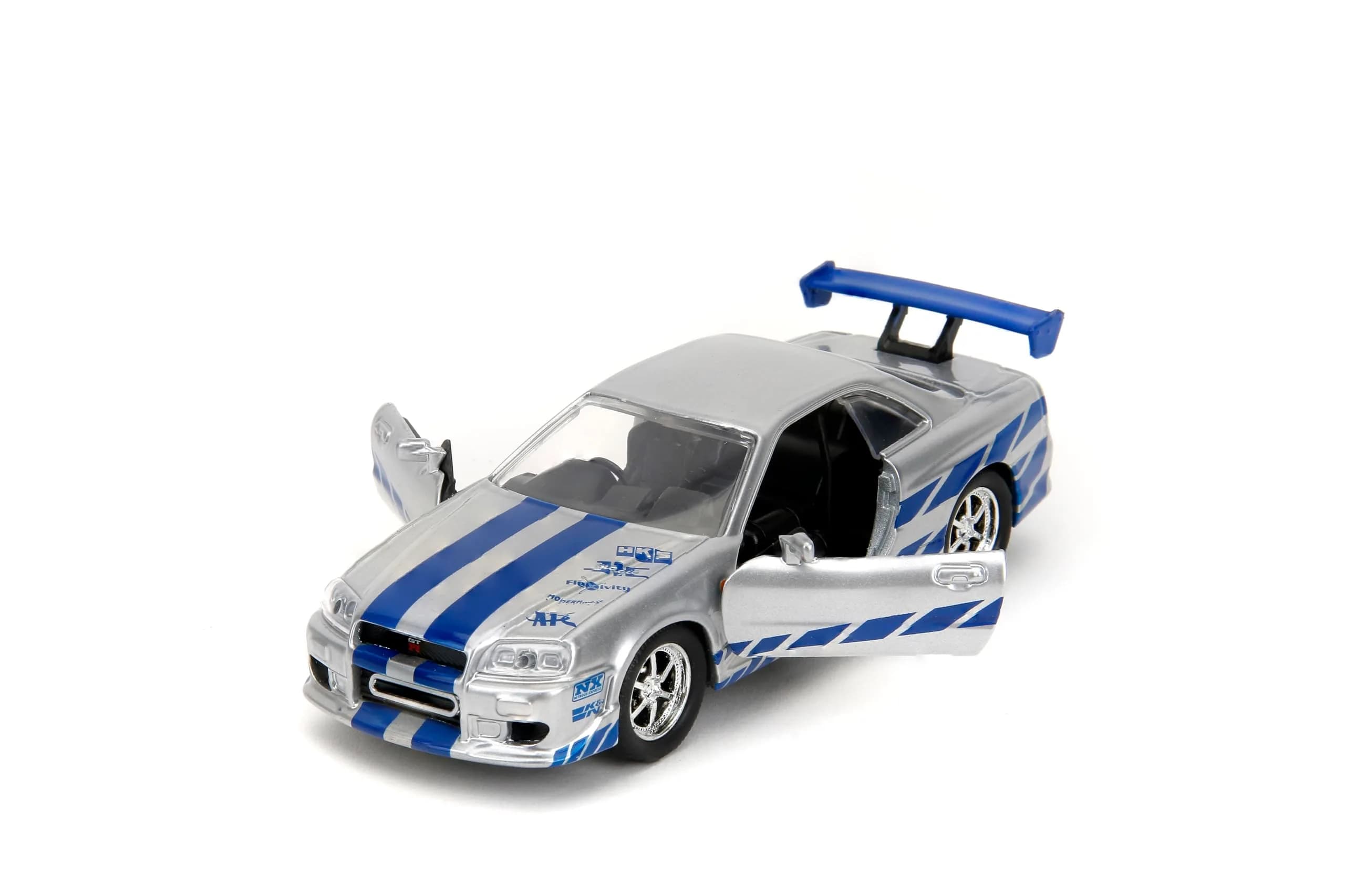 Jada Fast & Furious Brian's Nissan Skyline GT-R R34 1:32 Scale Die-cast Car | Officially Licensed Movie Replica - view 3