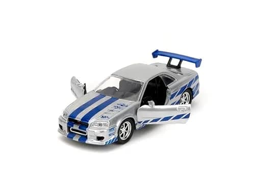 Jada Fast & Furious Brian's Nissan Skyline GT-R R34 1:32 Scale Die-cast Car | Officially Licensed Movie Replica thumbnail 3