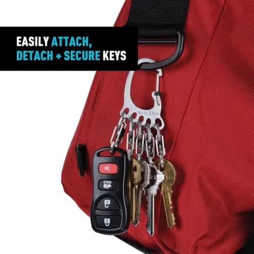 Nite Ize Carabiner Keychain with 5 Stainless Steel Locking S-Biners | Secure & Durable (70-120 chars) thumbnail 7