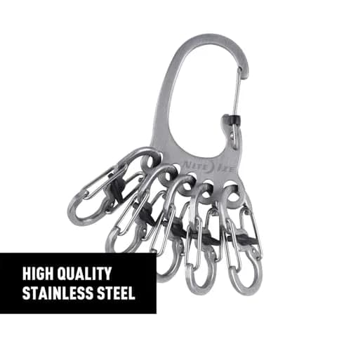 Nite Ize Carabiner Keychain with 5 Stainless Steel Locking S-Biners | Secure & Durable (70-120 chars) thumbnail 3