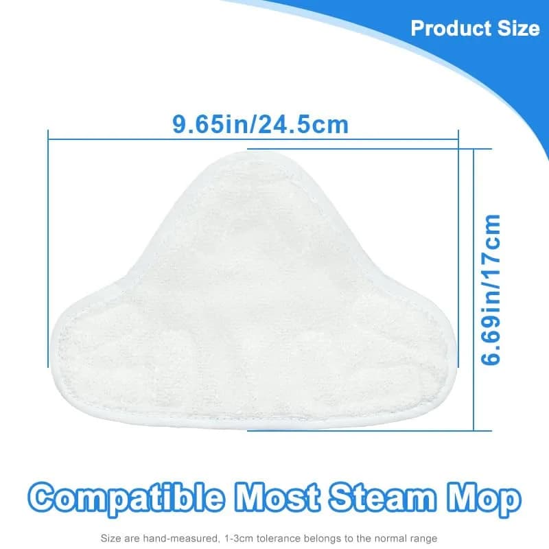 ANBOO Microfiber Steam Mop Replacement Pads 6 Pack | Washable & Durable for H2O X5 thumbnail 7