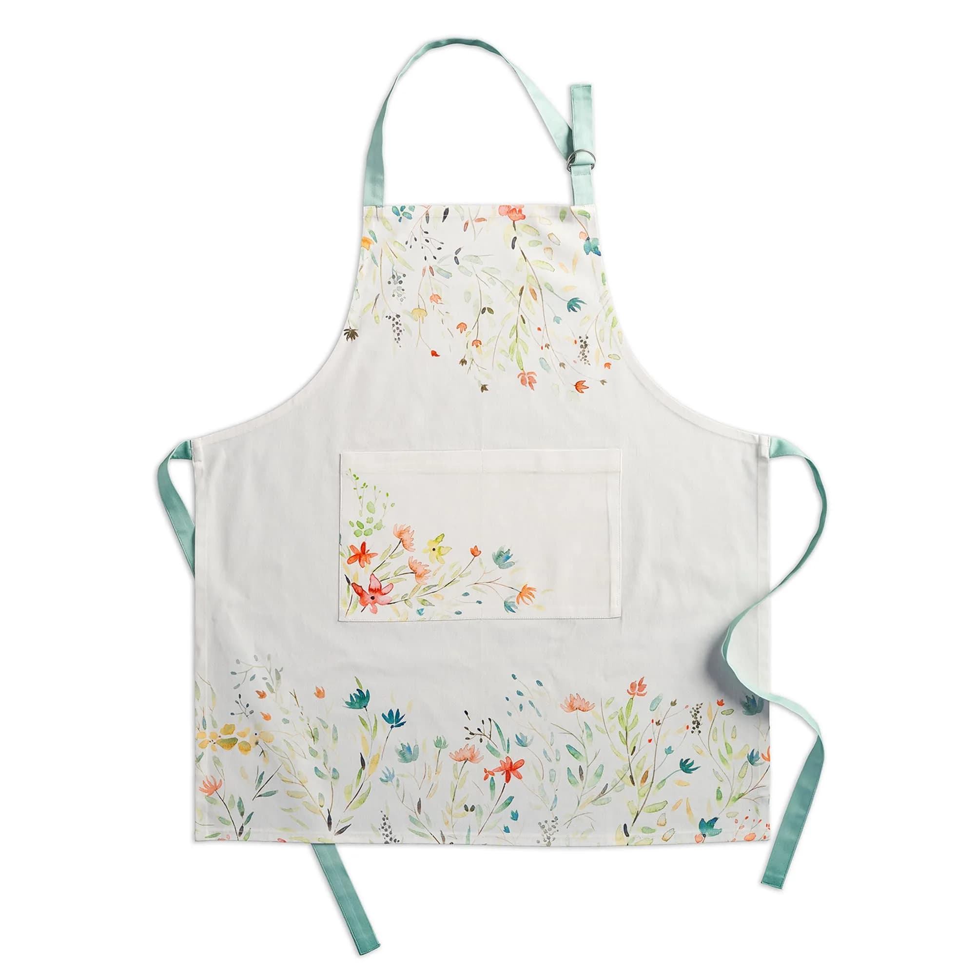 Maison d' Hermine Aprons for women with Pocket 100% Cotton | Stylish European Motifs, Full Coverage
