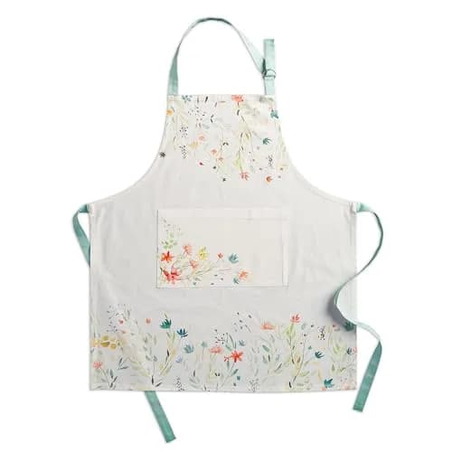 Maison d' Hermine Aprons for women with Pocket 100% Cotton | Stylish European Motifs, Full Coverage thumbnail 1
