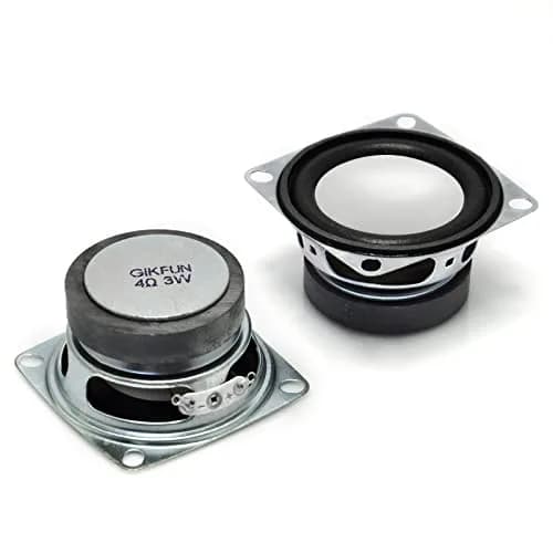 Gikfun 2 Inch 4 Ohm 3W Full Range Stereo Speakers (Pack of 2) | Compact DIY Audio Components thumbnail 1