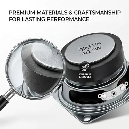 Gikfun 2 Inch 4 Ohm 3W Full Range Stereo Speakers (Pack of 2) | Compact DIY Audio Components thumbnail 5