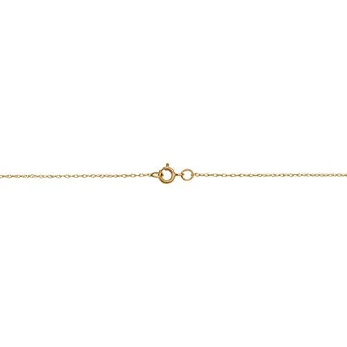 Kooljewelry Solid 10K Yellow Gold Rope Chain Necklace 0.7 mm (0.0275 in) | Polished Finish thumbnail 4