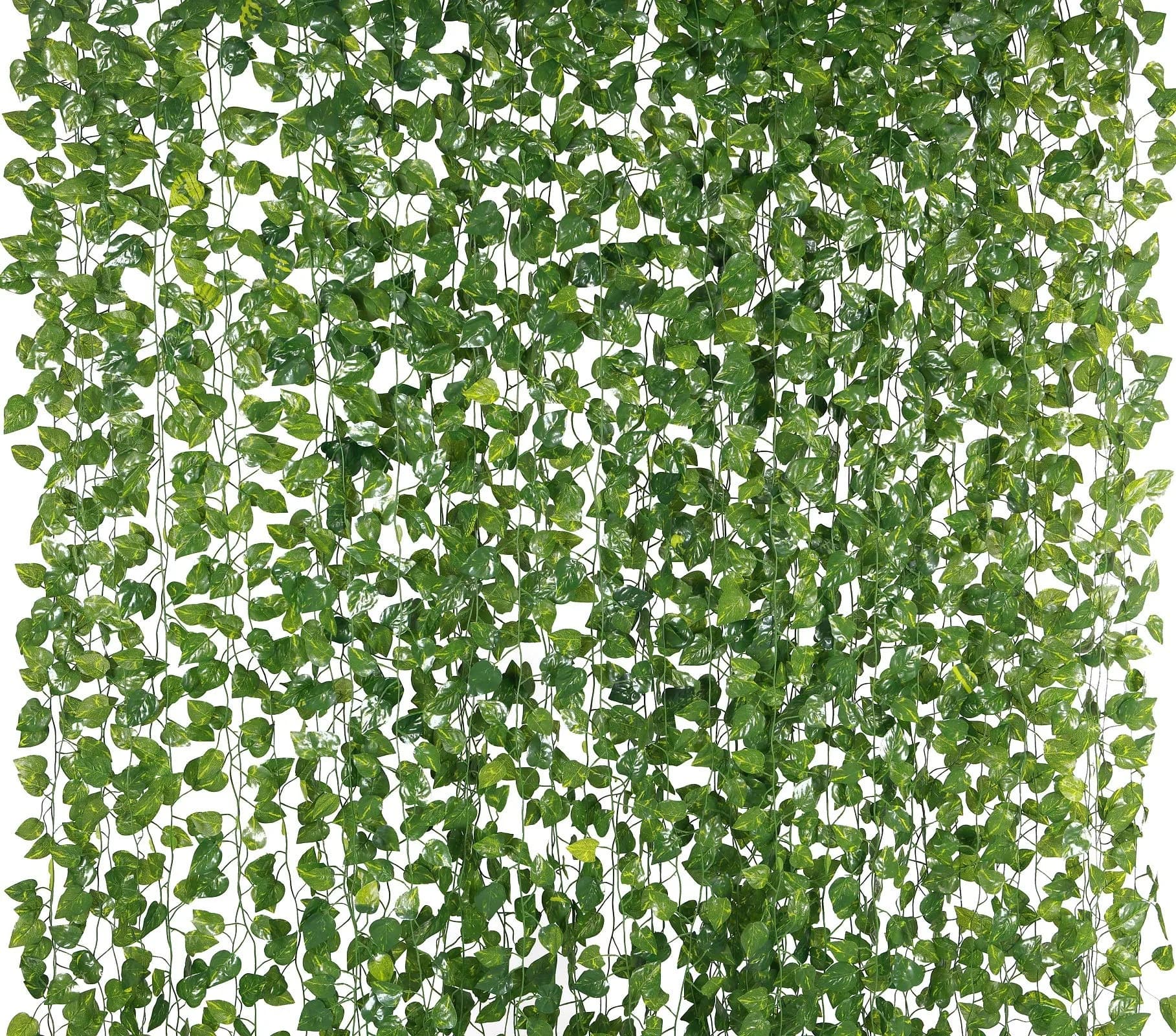 Yatim Artificial Ivy Vines Garland 78-Ft (23.77m) 12-Pack | Silk & Plastic Leaves for Home Decor