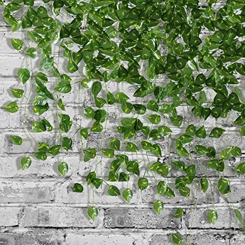Yatim Artificial Ivy Vines Garland 78-Ft (23.77m) 12-Pack | Silk & Plastic Leaves for Home Decor thumbnail 3