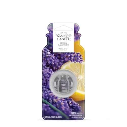 Yankee Candle Lemon Lavender Smart Scent Vent Clip Car Air Freshener | 4.4ml (0.15 Fl Oz) | Lasts Up to 30 Days thumbnail 1