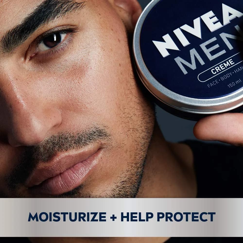 NIVEA MEN Multipurpose Creme for Face, Hands & Body 73.7g (2.6 oz) | Dermatologist Tested for Sensitive Skin - view 3