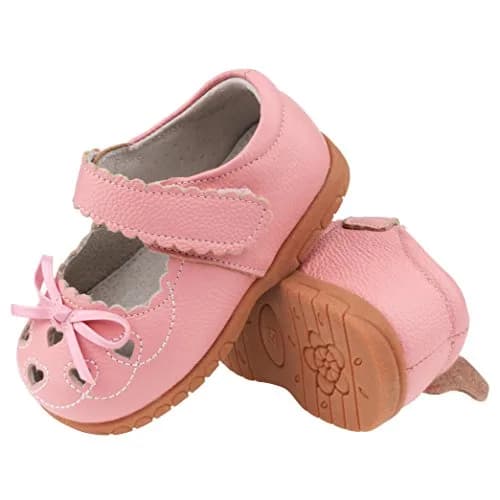 Femizee Girls Leather Bows Mary Jane Flat Shoes 1505 CN20 | Soft Genuine Leather, Toddler & Little Kid thumbnail 4