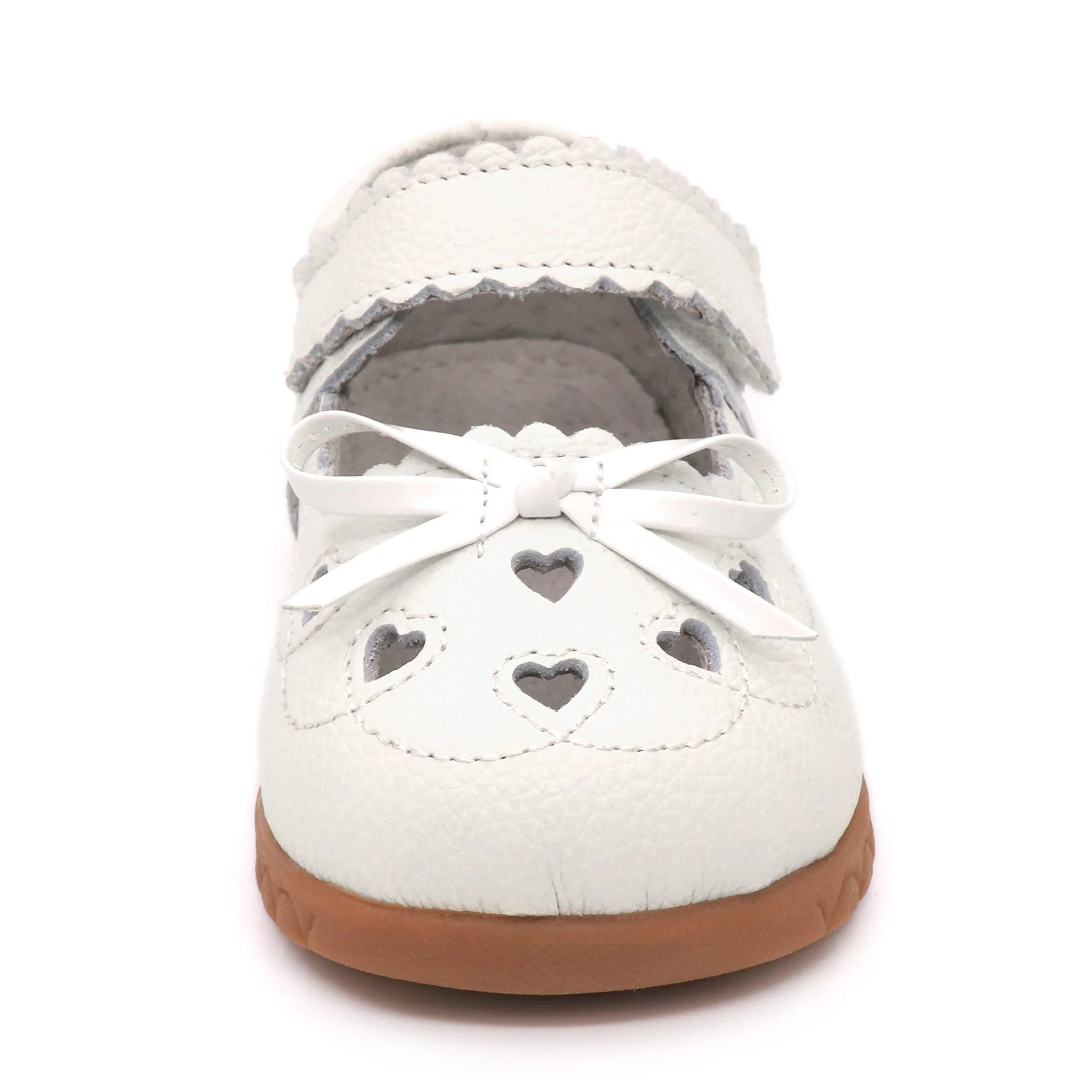 Femizee Girls Leather Bows Mary Jane Flat Shoes 20 CN | Soft Genuine Leather, Comfortable Fit - view 6