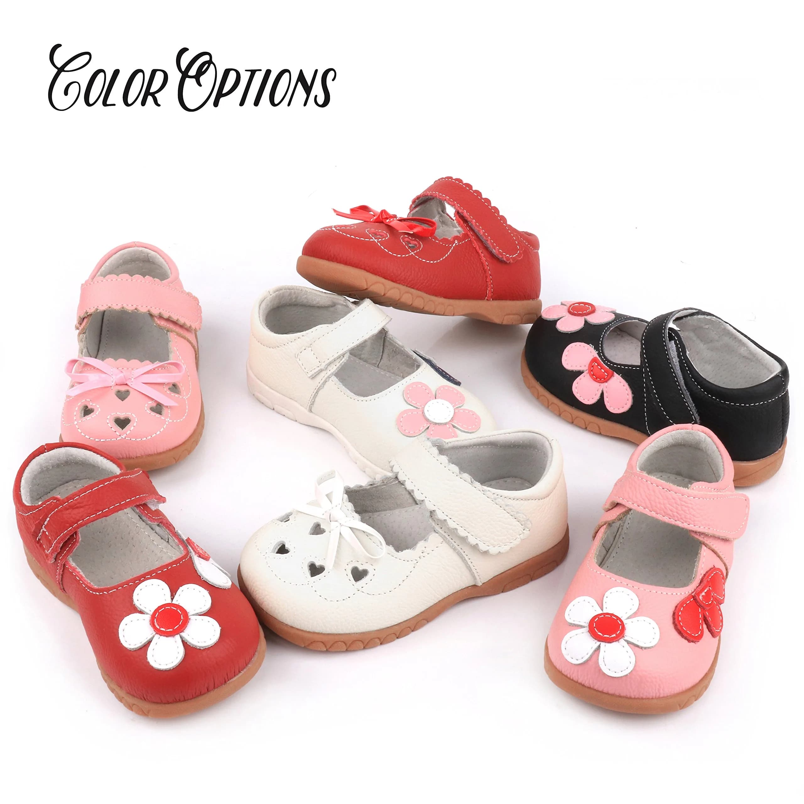 Femizee Girls Leather Bows Mary Jane Flat Shoes 20 CN | Soft Genuine Leather, Comfortable Fit - view 9