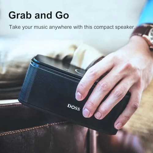 DOSS SoundBox Touch Wireless Bluetooth Speaker-12W HD Sound with Rich Bass | Portable, Water-Resistant & Long Playtime thumbnail 7