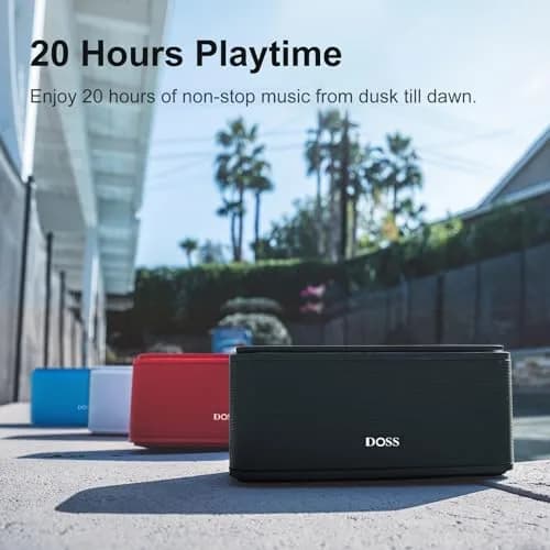 DOSS SoundBox Touch Wireless Bluetooth Speaker-12W HD Sound with Rich Bass | Portable, Water-Resistant & Long Playtime thumbnail 8