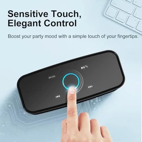 DOSS SoundBox Touch Wireless Bluetooth Speaker-12W HD Sound with Rich Bass | Portable, Water-Resistant & Long Playtime thumbnail 3