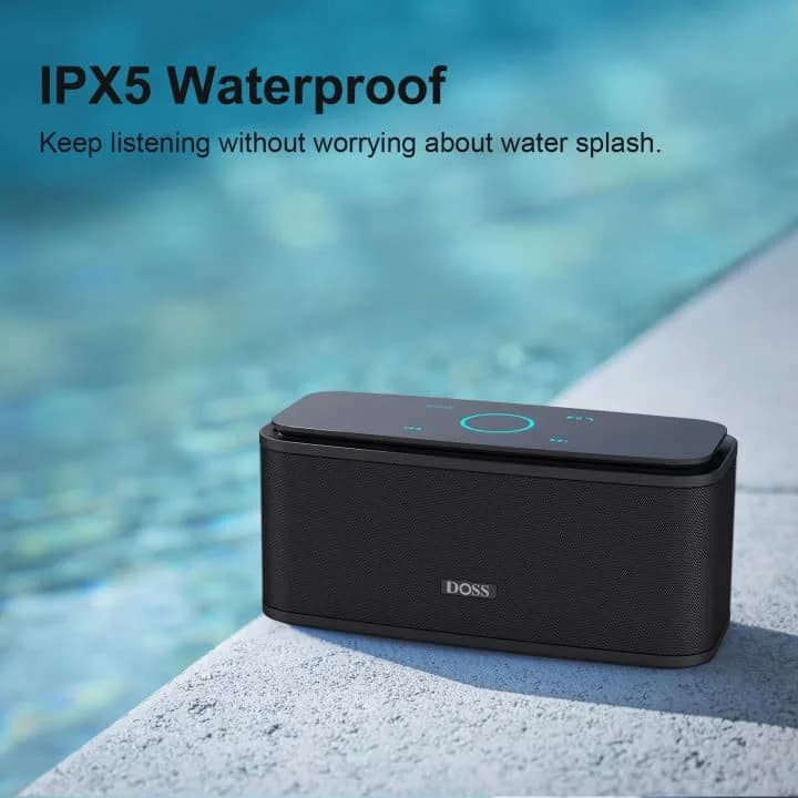 DOSS SoundBox Touch Wireless Bluetooth Speaker-12W HD Sound with Rich Bass | Portable, Water-Resistant & Long Playtime thumbnail 4