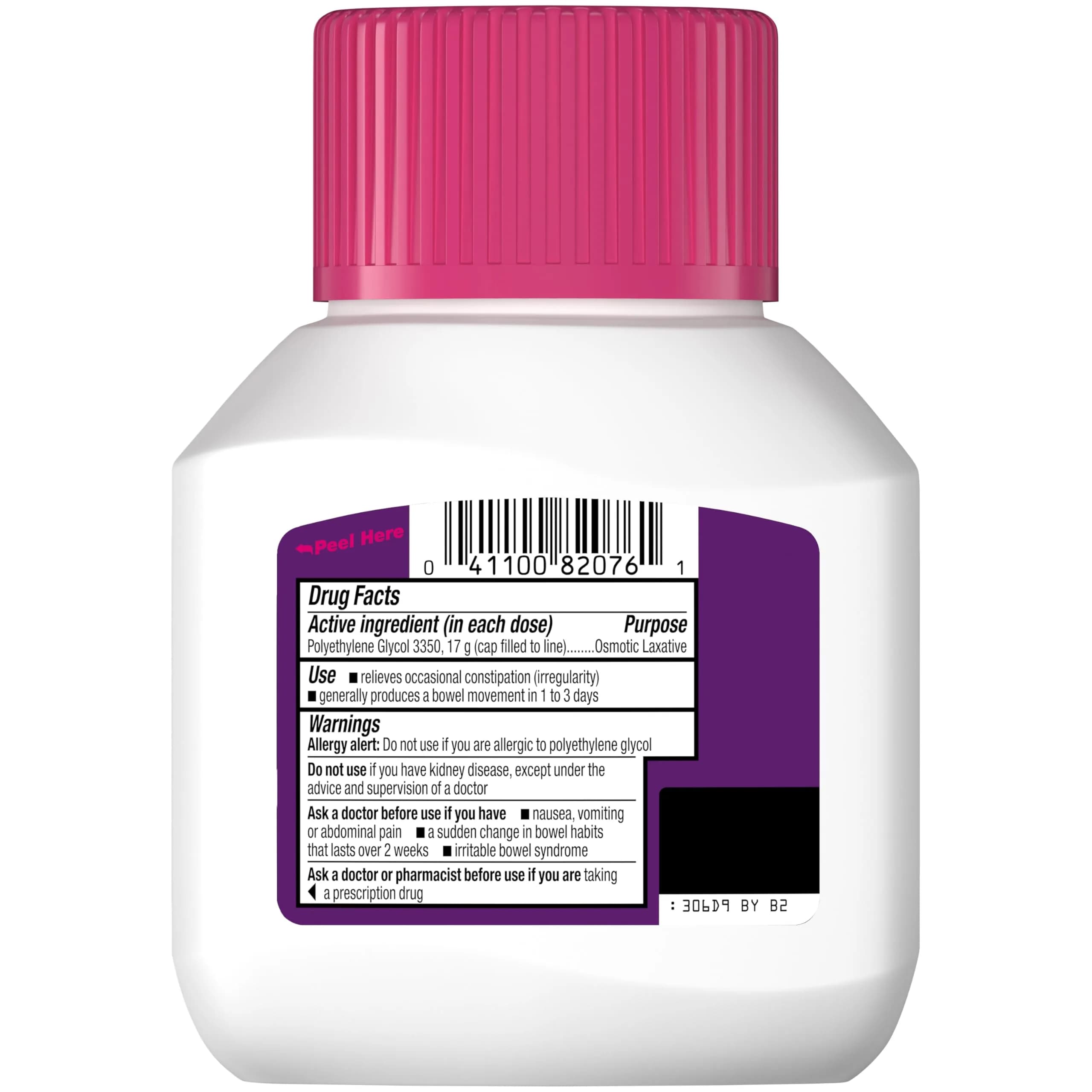 MiraLAX Gentle Constipation Relief Powder 116 g (4.1 oz) | Osmotic Laxative for Adults - view 8