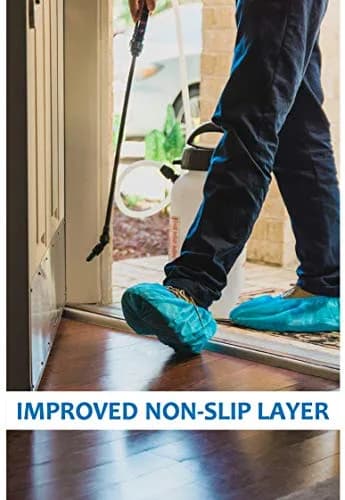 Blue Shoe Guys Disposable Shoe & Boot Covers 100 Pack | Water Resistant, Non-Slip, Recyclable for Indoor & Outdoor Use thumbnail 3