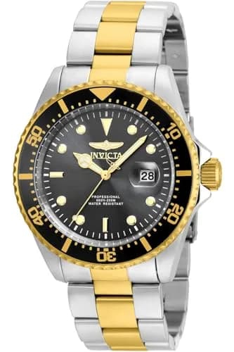 Invicta Men's Pro Diver Quartz Stainless Steel Two Tone Bracelet Watch | 43mm Diameter, 200M Water Resistance thumbnail 1