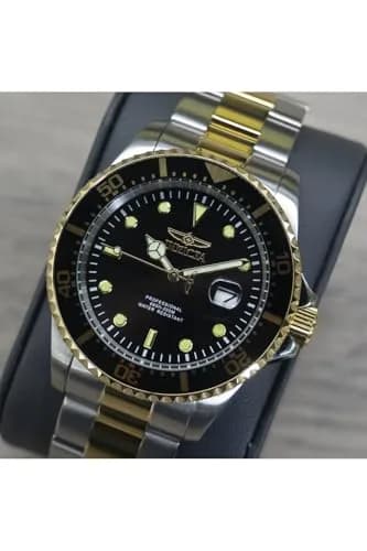 Invicta Men's Pro Diver Quartz Stainless Steel Two Tone Bracelet Watch | 43mm Diameter, 200M Water Resistance thumbnail 7