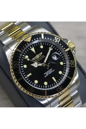 Invicta Men's Pro Diver Quartz Stainless Steel Two Tone Bracelet Watch | 43mm Diameter, 200M Water Resistance thumbnail 8