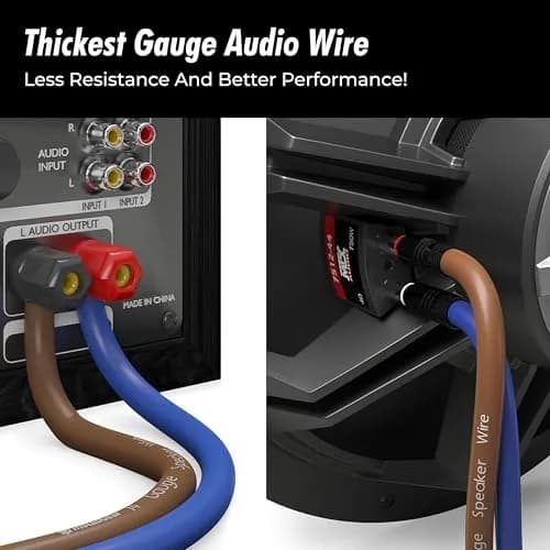 InstallGear 14 Gauge Speaker Wire 100 ft (30.48 m) Blue | High-Quality Audio Cable for Car & Home thumbnail 4