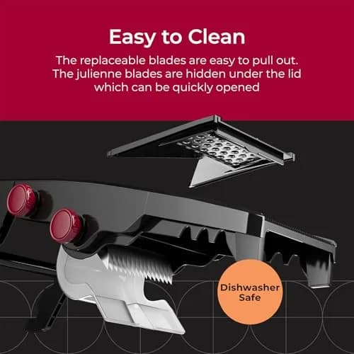 Mueller Austria V-Pro 5-Blade Mandoline Slicer with Stand, Adjustable Vegetable Chopper 42.4cm (16.7in) | Cuts Evenly Every Time thumbnail 8