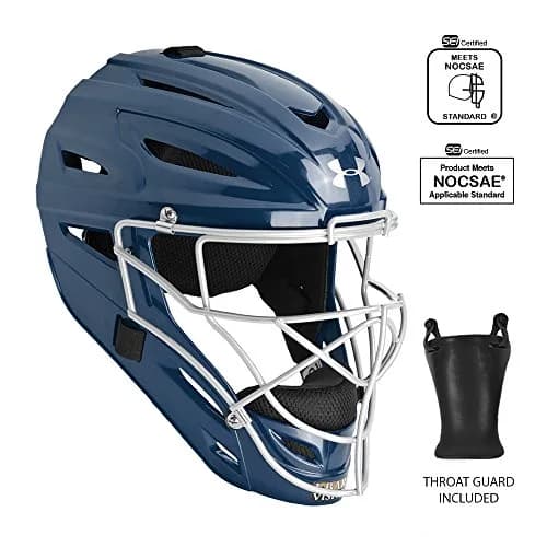 Under Armour Womens Catching Set, NAVY BLUE, AGES 9-12 | Full Impact Protection Gear for Youth thumbnail 2