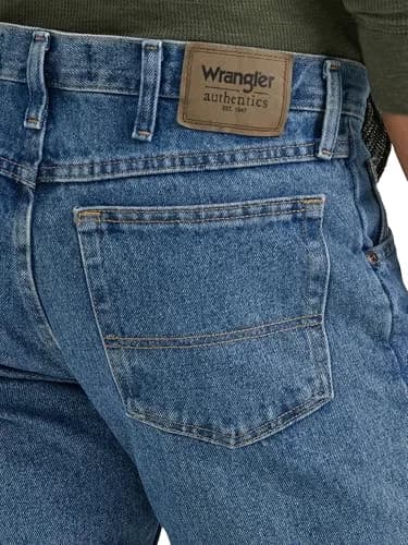 Wrangler Classic 5-pocket Regular Fit Cotton Jean, Stonewash Mid, 28W x 30L | Timeless Comfort & Durability thumbnail 5