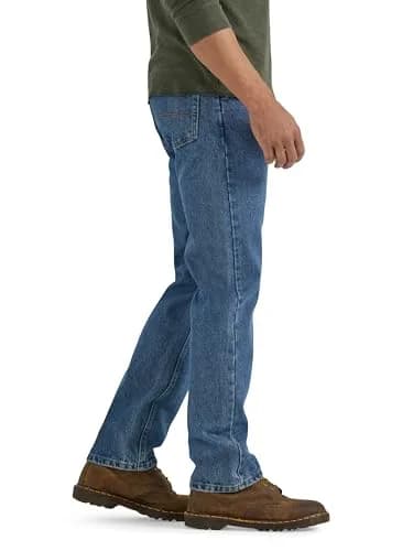 Wrangler Classic 5-pocket Regular Fit Cotton Jean, Stonewash Mid, 28W x 30L | Timeless Comfort & Durability thumbnail 2