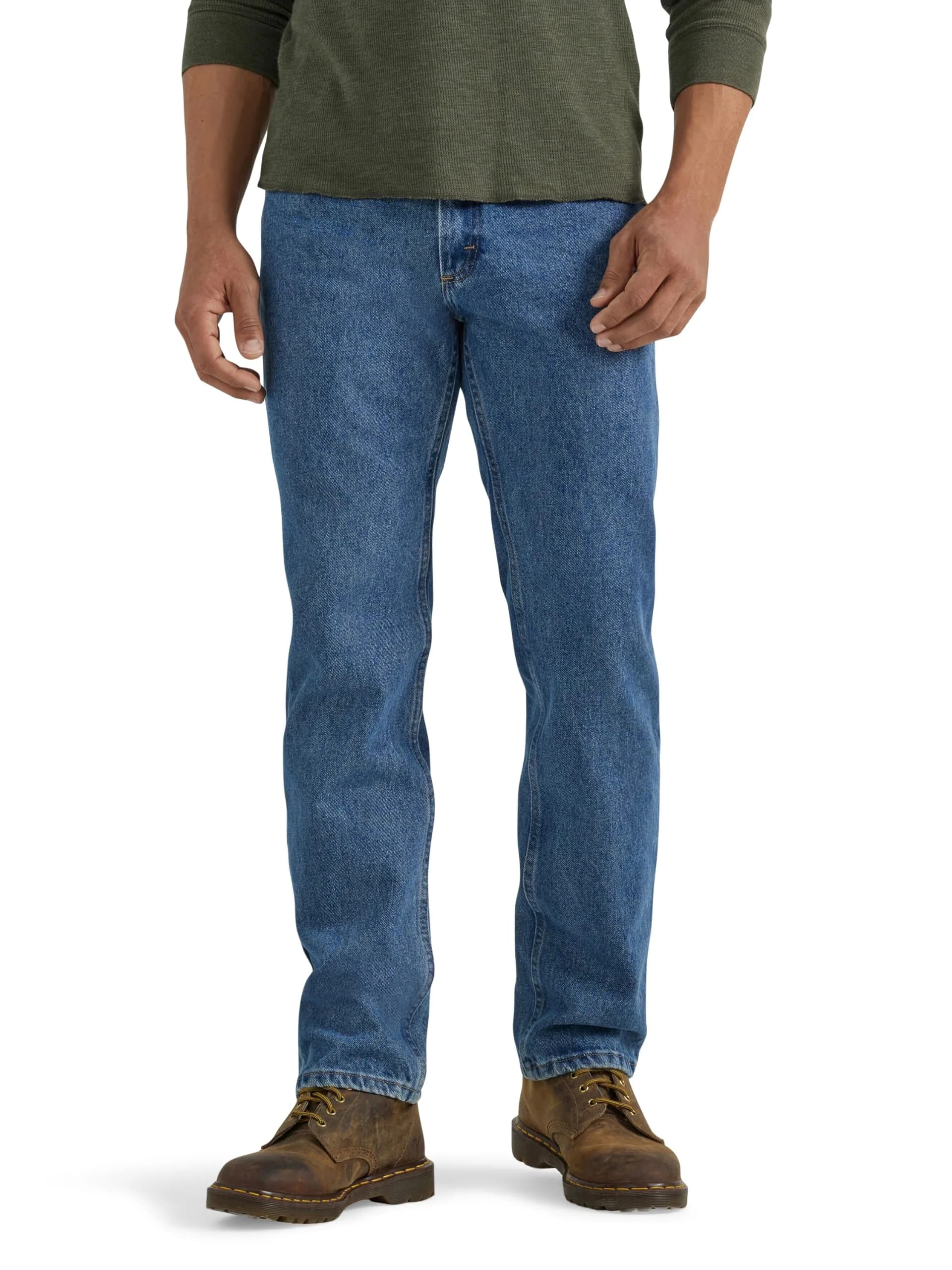 Wrangler Classic 5-pocket Regular Fit Cotton Jean, Stonewash Mid, 33W x 33L | Durable, Comfortable, Authentic USA