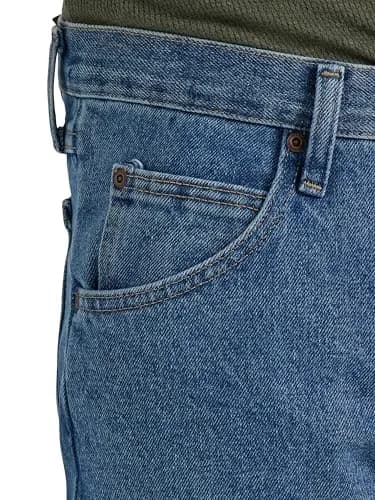 Wrangler Classic 5-pocket Regular Fit Cotton Jean, Stonewash Mid, 36W x 28L | Durable Comfort for Men thumbnail 3