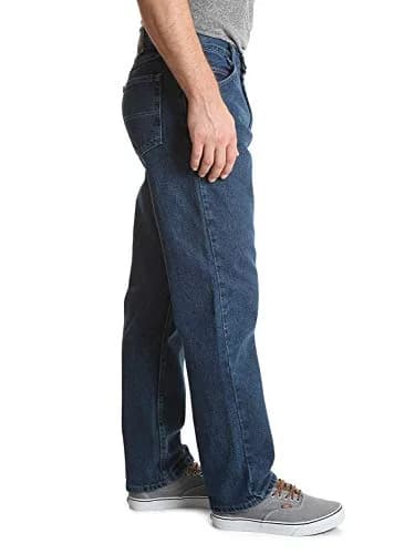 Wrangler Authentics Classic 5-pocket Relaxed Fit Cotton Jean, Dark Stonewash, 46W x 32L | All-Day Comfort thumbnail 4