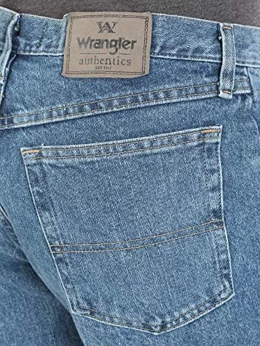 Wrangler Authentics Classic 5-pocket Relaxed Fit Cotton Jean 54W (137cm) | Vintage Stonewash, Big & Tall thumbnail 5