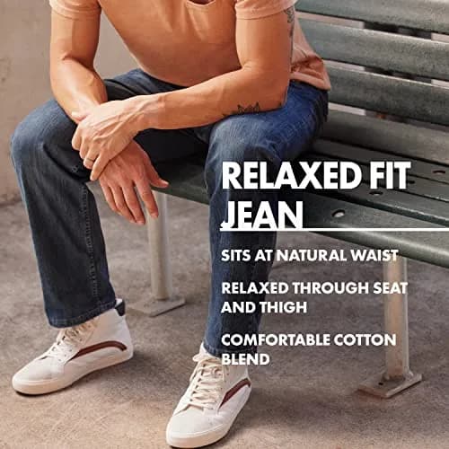 Wrangler Authentics Classic 5-pocket Relaxed Fit Cotton Jean 54W (137cm) | Vintage Stonewash, Big & Tall thumbnail 3