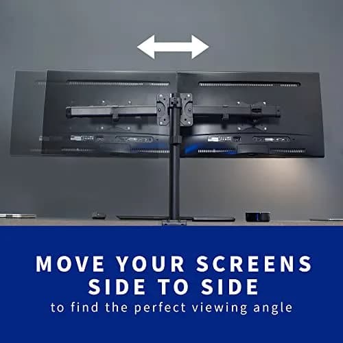 VIVO Dual VESA Bracket Adapter MOUNT-VW02A for 2 Monitors up to 27" | Supports 75x75mm & 100x100mm VESA thumbnail 8