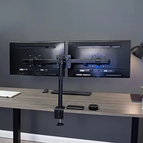 VIVO Dual VESA Bracket Adapter MOUNT-VW02A for 2 Monitors up to 27" | Supports 75x75mm & 100x100mm VESA thumbnail 3