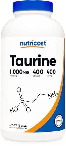 Nutricost Taurine 1000mg | Essential Amino Acid for Brain & Heart Support (70-120 chars) thumbnail 1