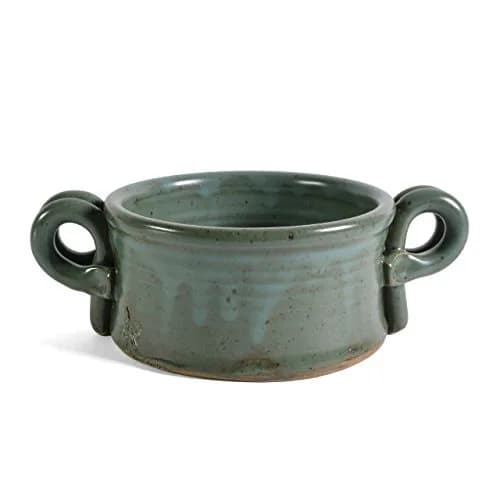 Anthony Stoneware Handled Soup Crock, Teal | Handmade Western North Carolina thumbnail 1