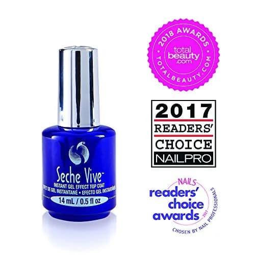 Seche Vive Gel Effect Top Coat 14ml (0.5 Fl Oz) | Salon-Style Gloss & Longevity thumbnail 2