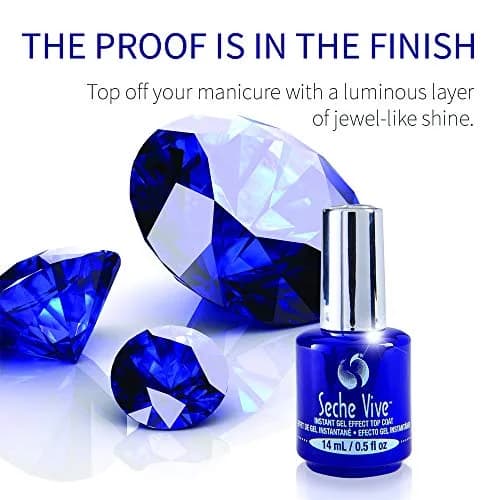 Seche Vive Gel Effect Top Coat 14ml (0.5 Fl Oz) | Salon-Style Gloss & Longevity thumbnail 3