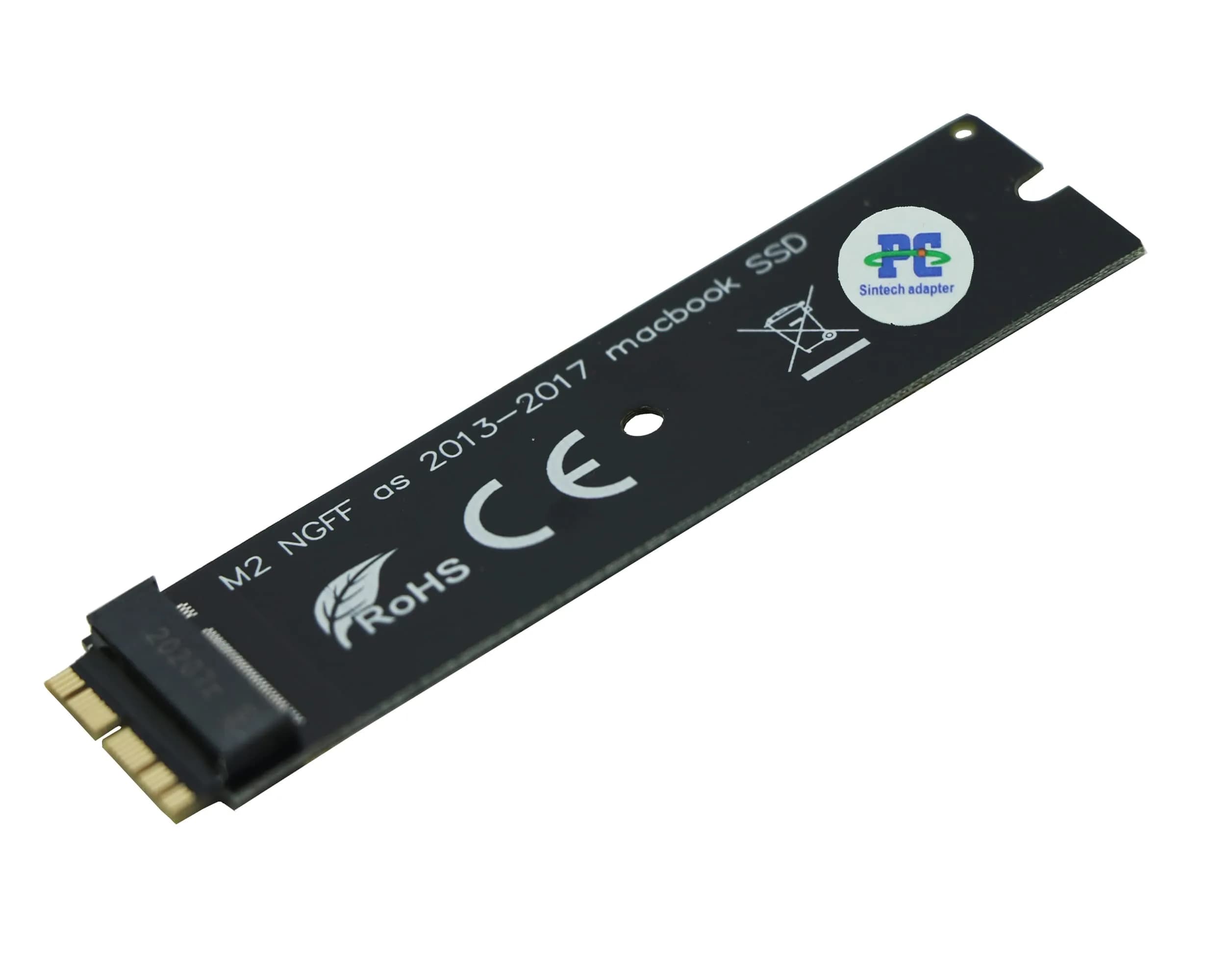 Sintech NGFF M.2 NVMe SSD Adapter Card for 2013-2015 Macs | 1-Pack, Black - main product image