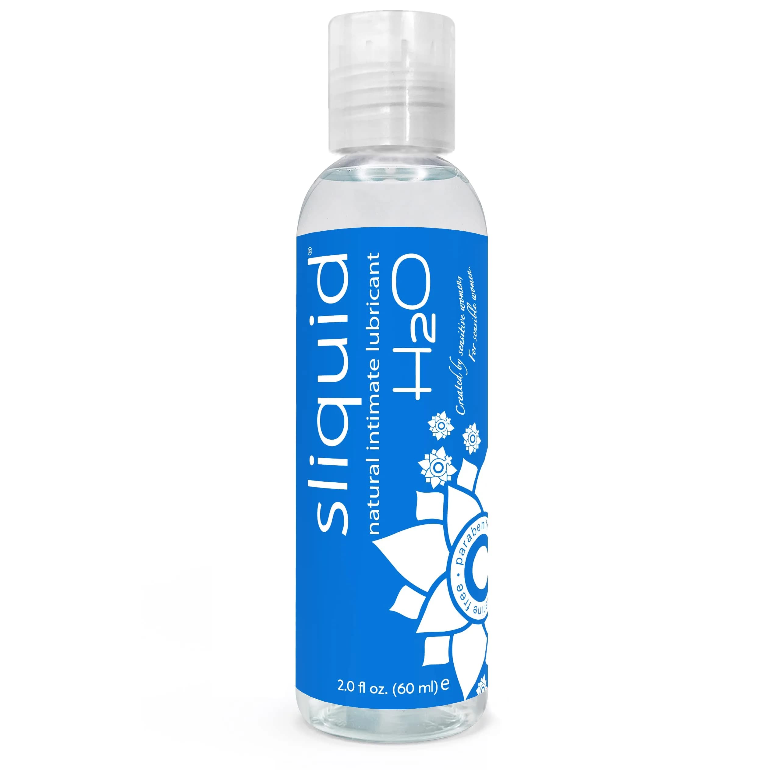 Sliquid H2O Water Based Lubricant 59ml (2 Fl Oz) | Glycerin-Free, Unscented, Natural Glide - main product image