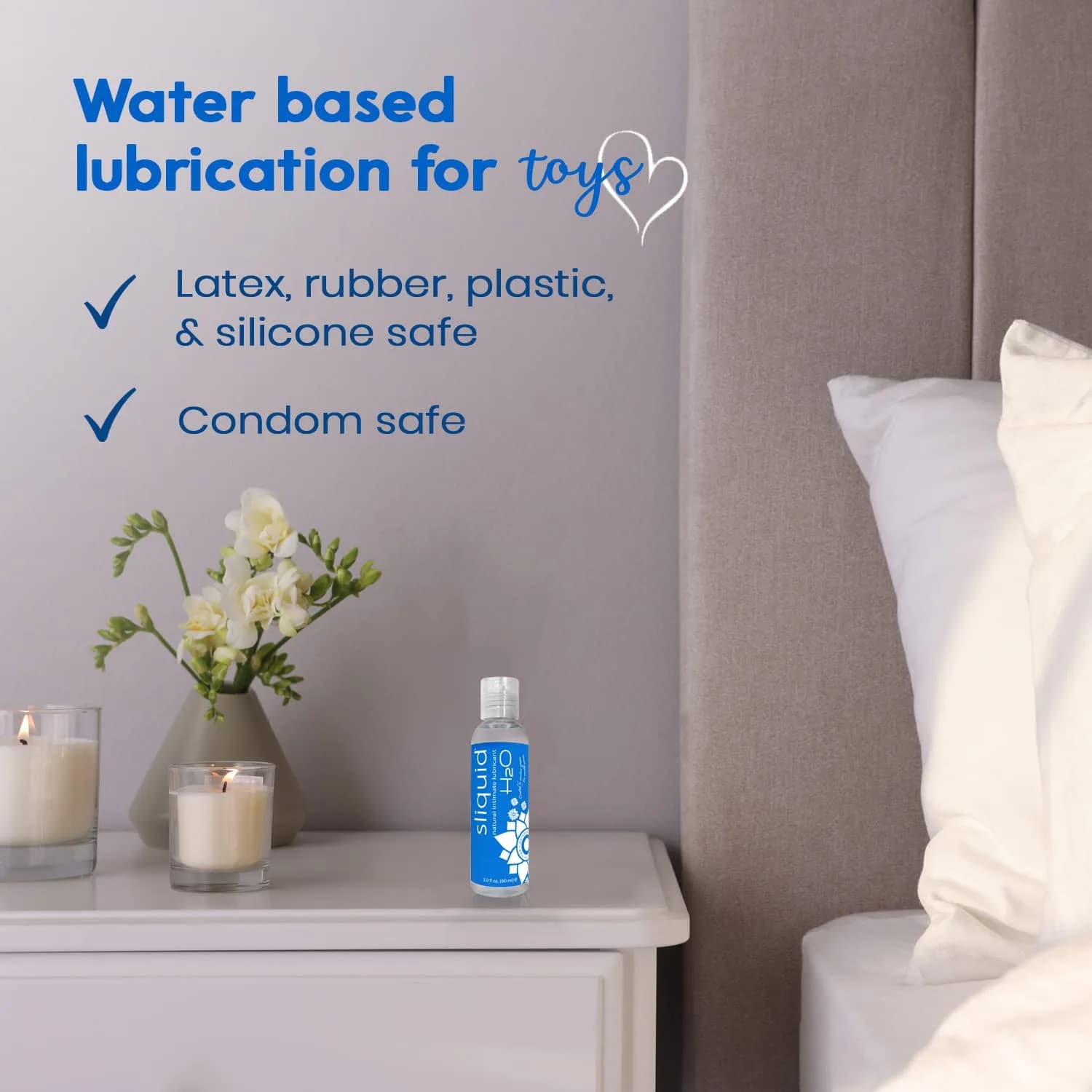 Sliquid H2O Water Based Lubricant 59ml (2 Fl Oz) | Glycerin-Free, Unscented, Natural Glide - view 6