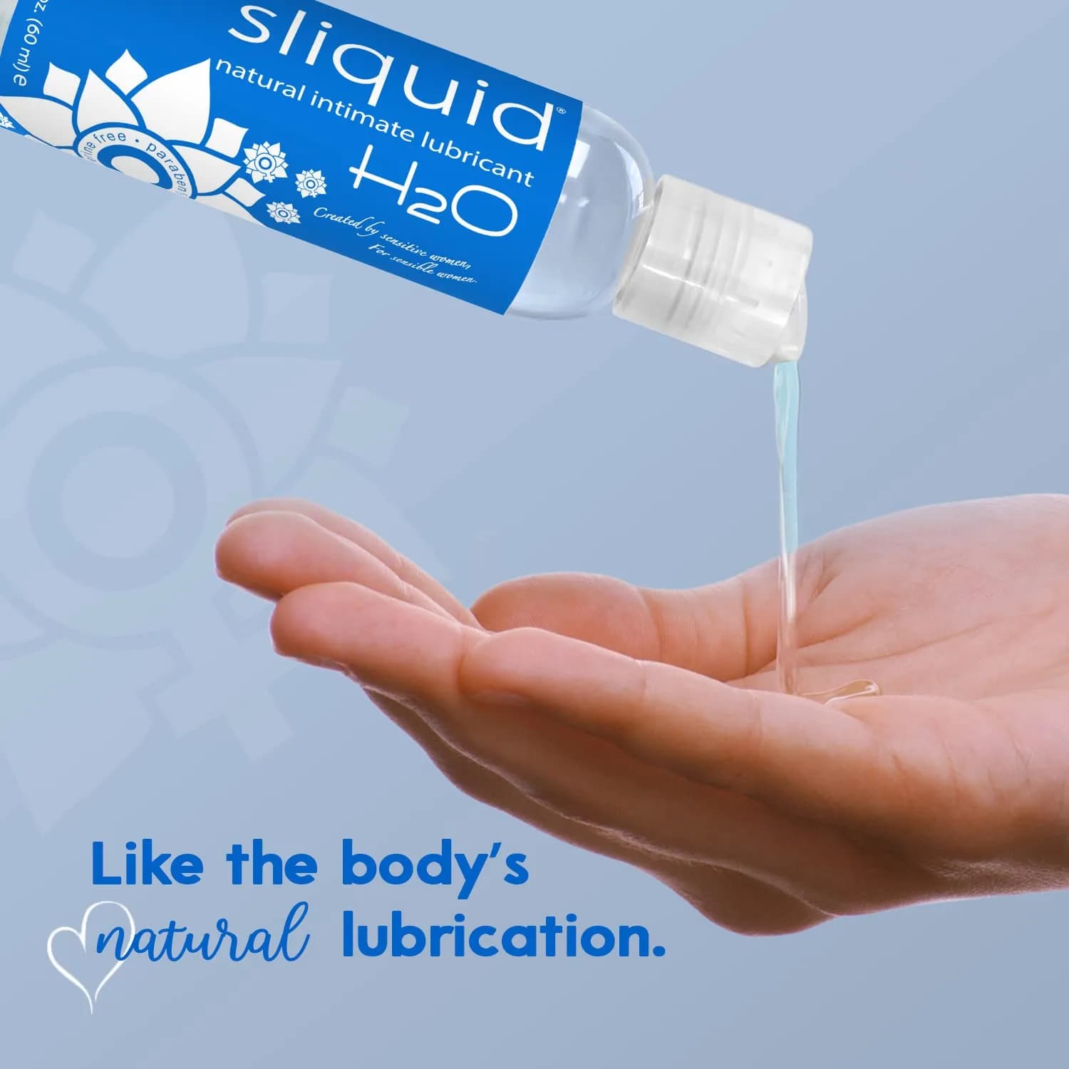 Sliquid H2O Water Based Lubricant 59ml (2 Fl Oz) | Glycerin-Free, Unscented, Natural Glide - view 7