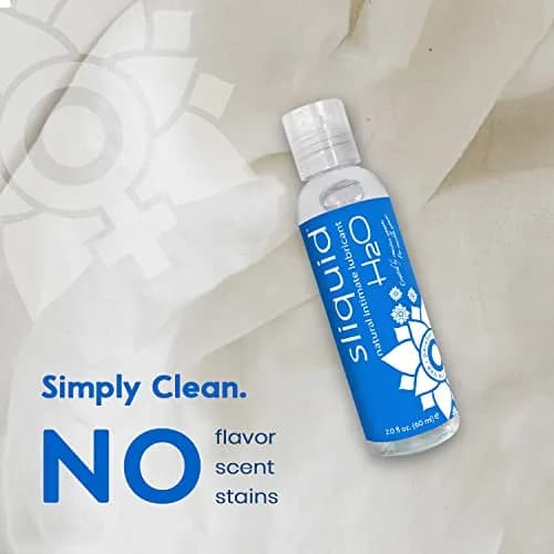 Sliquid H2O Water Based Lubricant 59ml (2 Fl Oz) | Glycerin-Free, Unscented, Natural Glide thumbnail 9