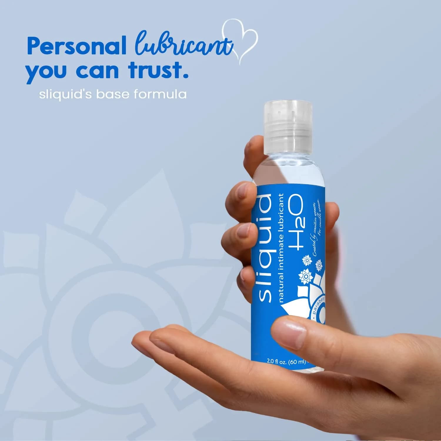 Sliquid H2O Water Based Lubricant 59ml (2 Fl Oz) | Glycerin-Free, Unscented, Natural Glide - view 3