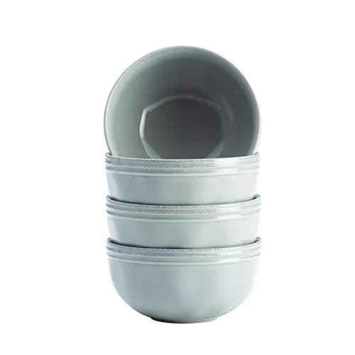 Rachael Ray Cucina Dinnerware 16-Piece Stoneware Dinnerware Set, Sea-Salt Grey | Rustic, Durable & Microwave Safe thumbnail 3
